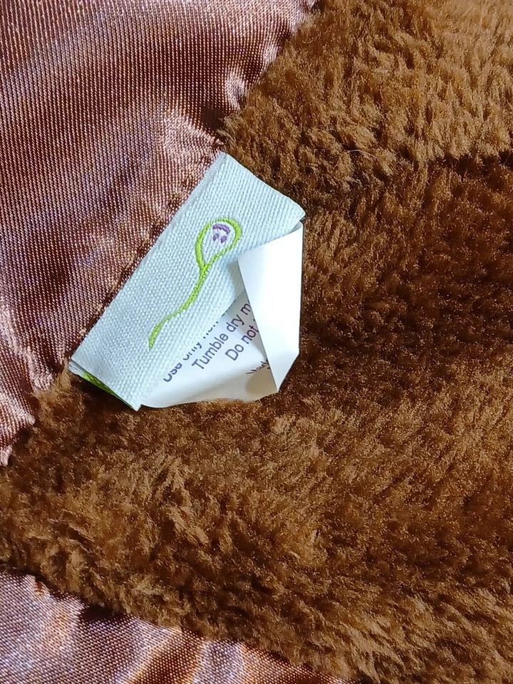 Головастики Baby милый коричневый щенок собаки соска флис атласная отделка - Изображение 4 из 4