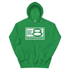 Big 8 Conference Graphic Green SecondRoundCo Unisex Hoodie