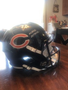 khalil mack autographed helmet