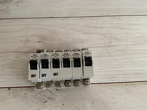 6 x Wylex NB30 Circuit Breaker 30 Amp Type 2 30A #J