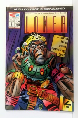 Fleetway Publications Comic Loner and it's not letting go... ISSUE No. 2  1991