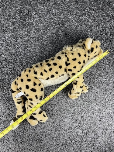 FAO SCHWARZ NICE SOFT REALISTIC CHEETAH 19" Plush STUFFED ANIMAL Toy - Picture 2 of 9