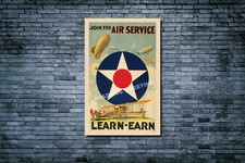 WWI Join the Air Service Vintage Style Poster 18"x28"