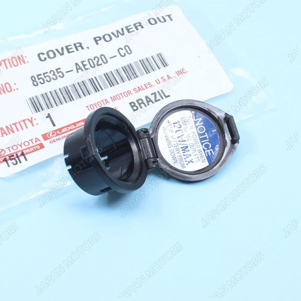 Новая оригинальная крышка вилки розетки питания для Toyota Tundra 2007–2011 годов от оригинального производителя 85535-AE020-C0 - Изображение 2 из 4