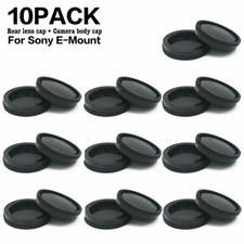 10PCS Rear Lens Cap  Camera Front Body Cover for Sony E-Mount NEX A7 A7R Camera