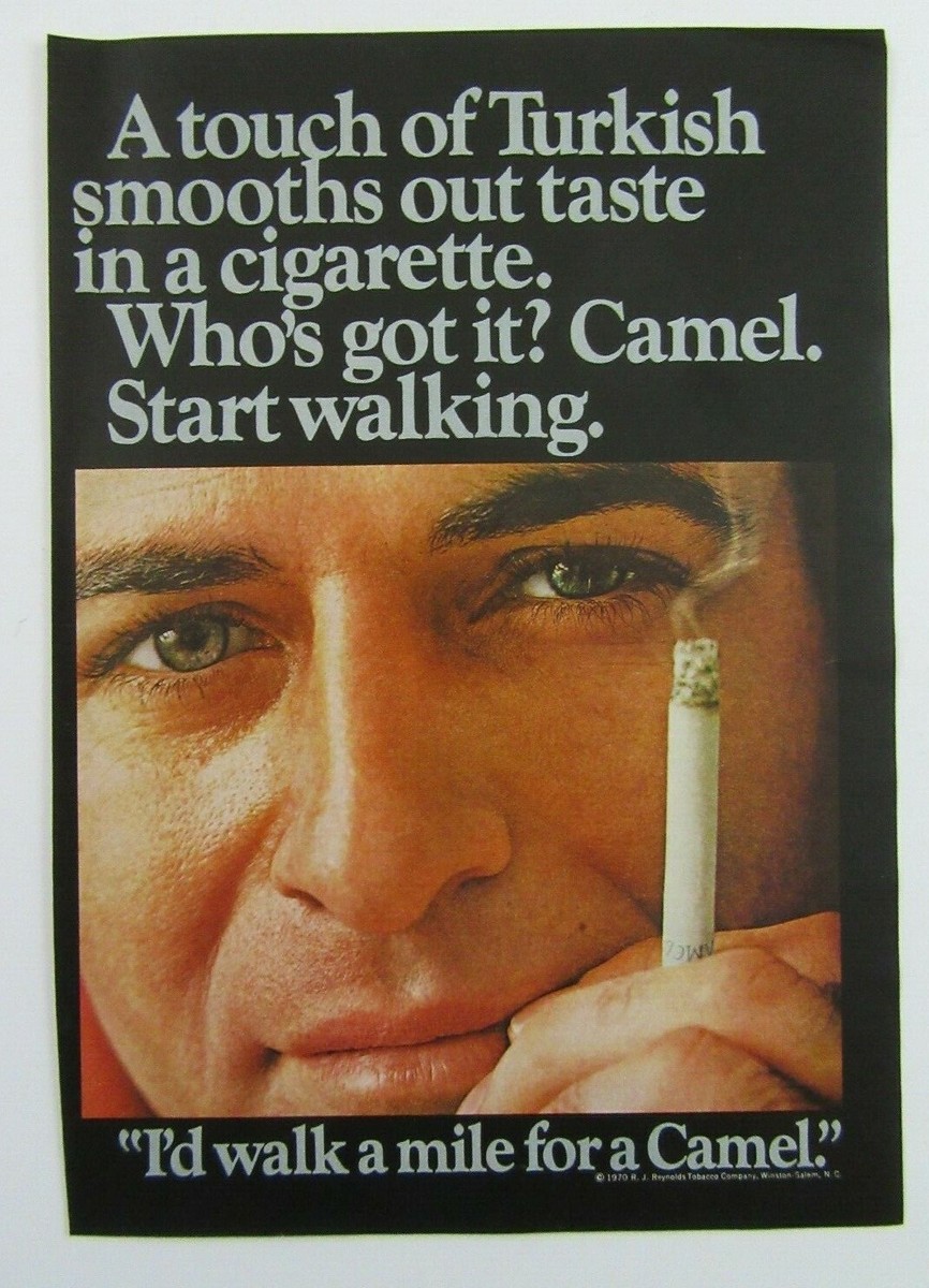 camel touch cigarette 1970 CAMEL CIGARETTES 