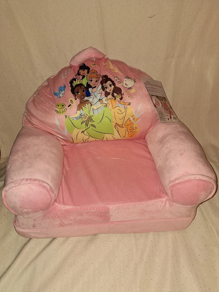 Disney Princesa 2 en 1 Silla Abatible para Niños Pequeños Peluche Flippie Foto 3 de 4