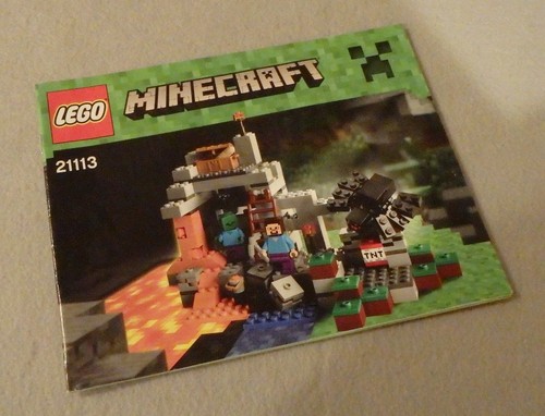 Lego Minecraft Instruction Manual Booklet Only The Cave Ebay