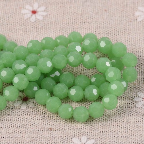 100pcs 6mm Round Sphere Ball Faceted Crystal Glass Loose Spacer Craft Beads lot - Picture 77 of 110