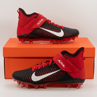 Nike Alpha Menace Pro 2 Mid University Red BV3945-600 Football Cleats Multi Size Nike Alpha Menace Pro 2 Mid University Red BV3945-600  main image 2