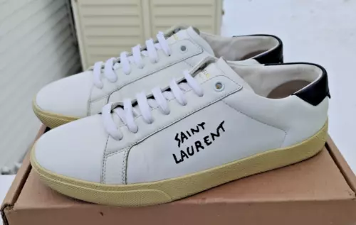 Saint Laurent Court Classic EU39 US9 Womens SL/06 Optic White EUC $780