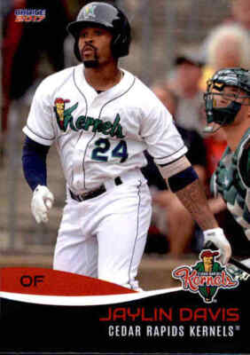 2017 Cedar Rapids Kernels Choice 9 Jaylin Davis McLeansville North Carolina Card