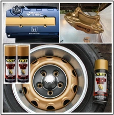 Brake Caliper Gold Coating Engine Enamel Paint High Temp Coating Spray 2 Cans