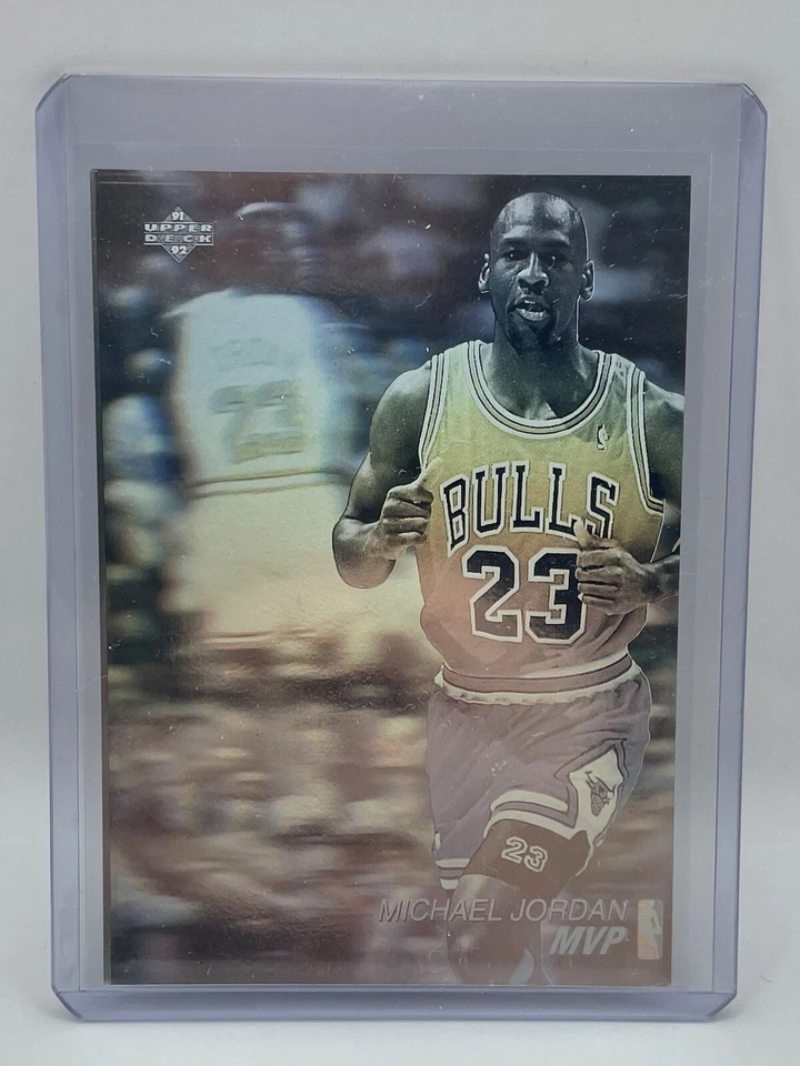 🔥 LOTE de 3 ~ 1991-92 HOLOGRAMAS DE CUBIERTA SUPERIOR - Jordan, Robinson, Schrempf 🔥 Foto 3 de 4