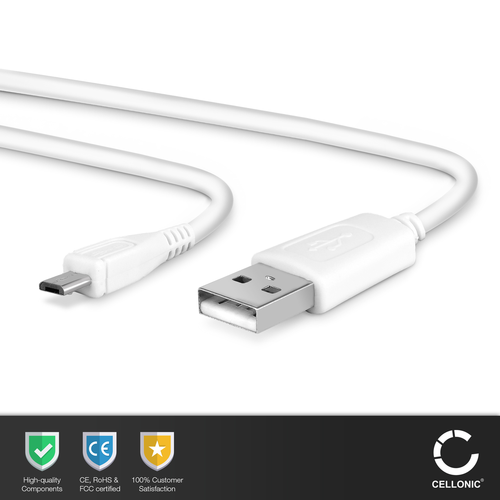 Câble Usb - Micro Usb - 1,0 Mètre (noir) Kein Hersteller Uygun Fiyatlı