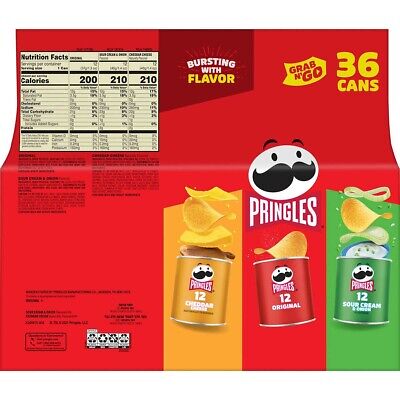 Pringles Grab And Go Variety Pack - 22oz : Target