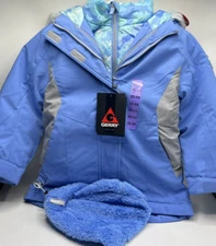 Girls Size XS (5/6) Gerry 3-In-1 Youth Systems Winter Jacket With Matching Hat