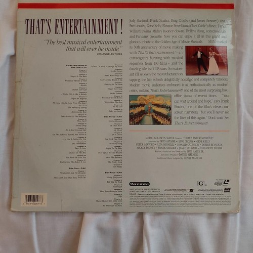 THAT'S ENTERTAINMENT! - 2 Laser Disc Set 1974 Collectible - Picture 2 of 3