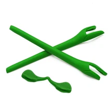 Green Rubber Replacement EarSocks & Nose Pads For-Oakley Radar EV Path Sunglass