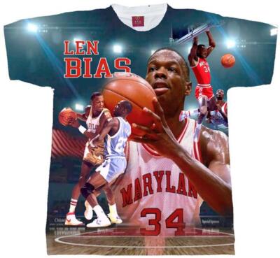 LEN BIAS T-SHIRT (LEN BIAS TEE) MARYLAND BASKETBALL TEE