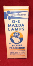 GE Mazda Lamps for Picture Projection 115V 750W T12 Bulb Orig Box Packing Vtg