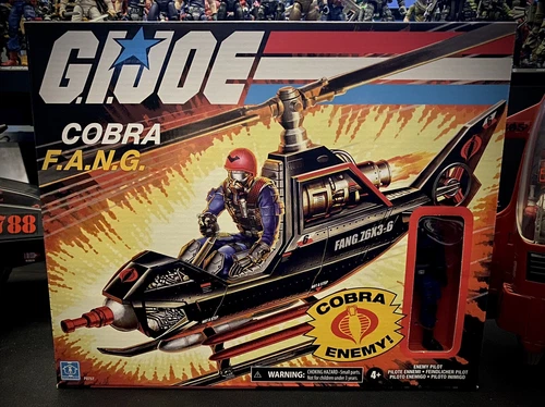 GI Joe Retro COBRA FANG Helicopter w/ Pilot 2021 Walmart Exclusive