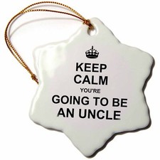 3dRose Keep Calm Youre going to be an Uncle - future uncle - family text gift 3