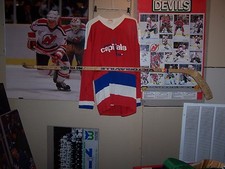 34th NHL All Star Game Signed Hockey Stick-Bossy-Maruk-Robinson-Propp-Edwards-+