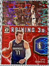 Luka Doncic 2021-22 Panini Donruss Optic #4 RAINING 3s RED PULSAR