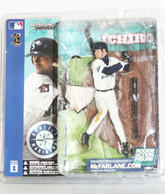 Ichiro Suzuki - (White w/ Brown) Seattle Mariners 2001 McFarlane Series 1 Figure
