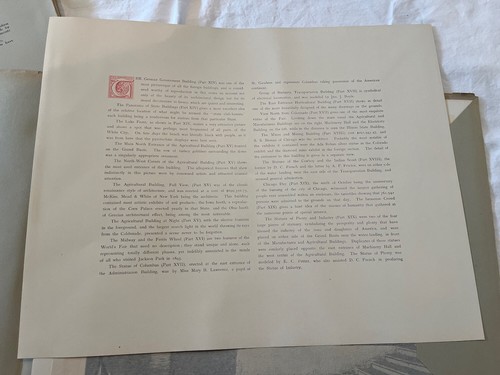 1893 Complete 80-Photo Print "The White City" Art Co Folio Chicago World's Fair - Picture 11 of 12