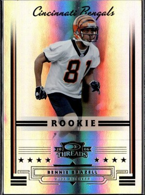 2006 Donruss Threads Bennie Brazell #180 Rookie #/999 SN Cincinnati Bengals