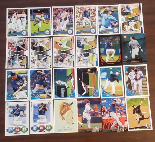 Tampa Bay Rays Baseball Cards Collection Lot 500 Different No Duplicates. - Bild 8 von 13