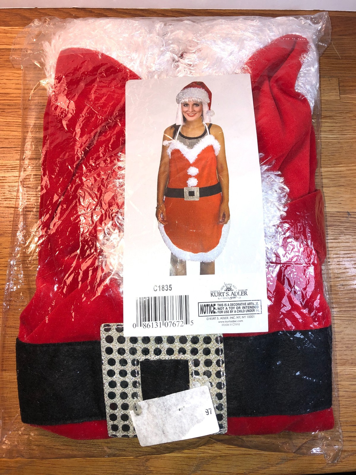 NEW ~ VHTF ~ Rare Kurt S. Adler C1835 Mrs. Santa Claus Costume Christmas Cosplay