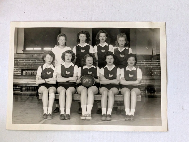 1945 White Sulpher Springs Montana MT Photo High School Girls Basketball