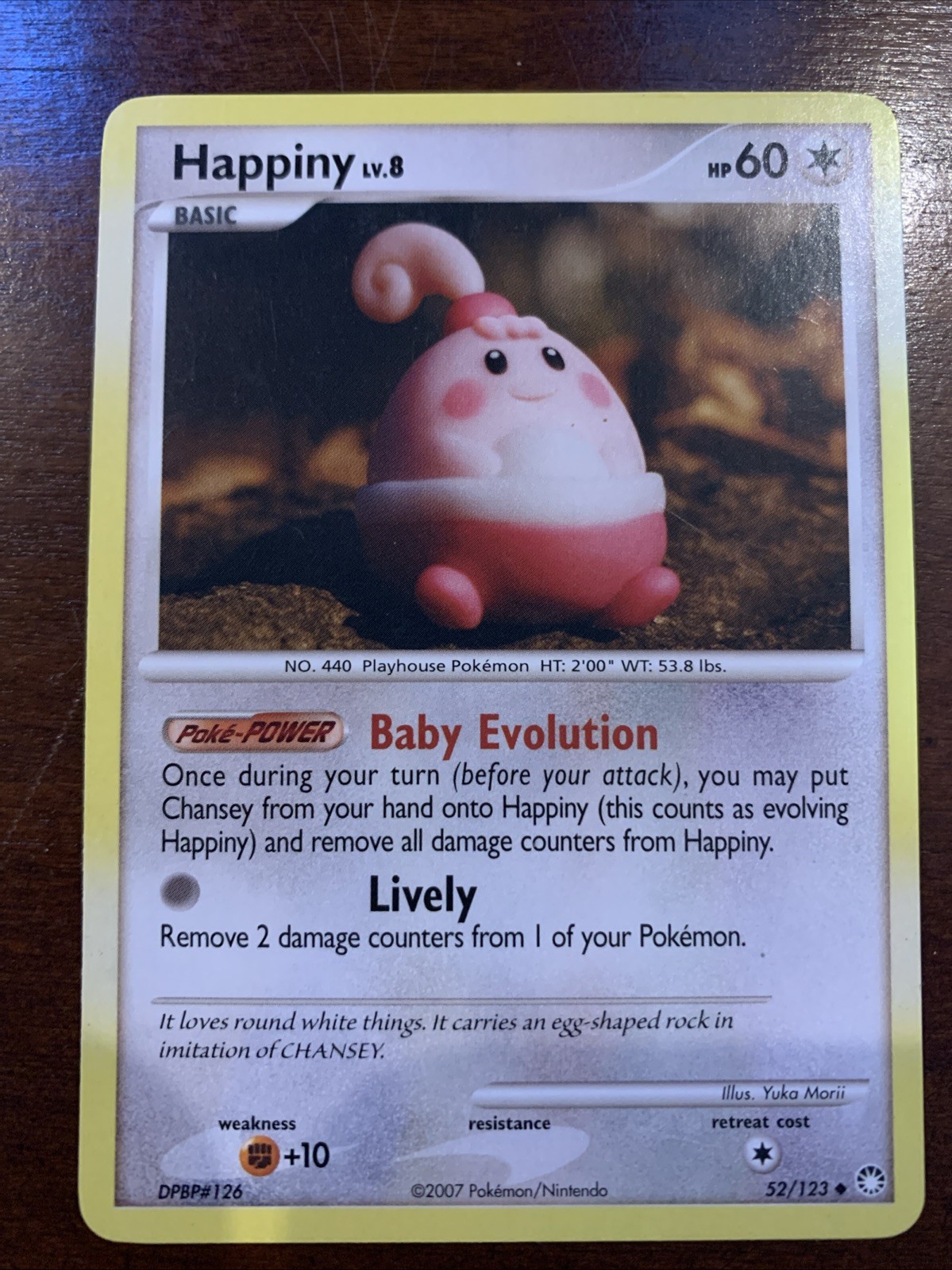 Happiny 52/123 Mysterious Treasures Regular Pokémon TCG LP