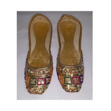 Pakistani Khosas Jutti Handmade Embroidered Shoes for Women Ethnic Footwear Size