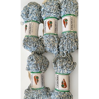 Kangaroo YARN CORD POLYPROPYLENE 200 gr Per Skein Blue Gray White Set Of 5