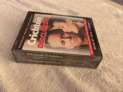 Michael Crichton Disclosure -Audiobook Cassette Tape Box Set - New & Sealed 1994 - Picture 4 of 6