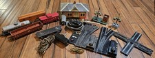 Vintage American Flyer Cars Transformer Caboose Spotlights Track S Gauge Lot