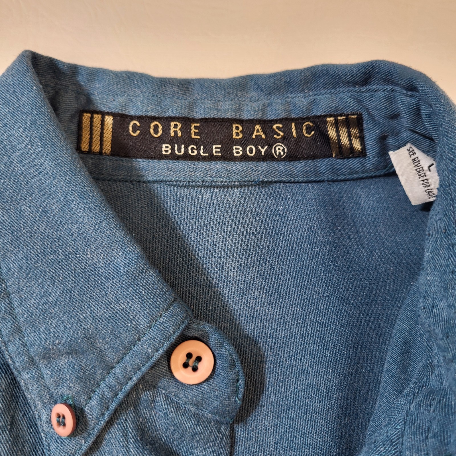 Bugle Boy Core Basic Button-Down Shirt Men's Larg… - image 4