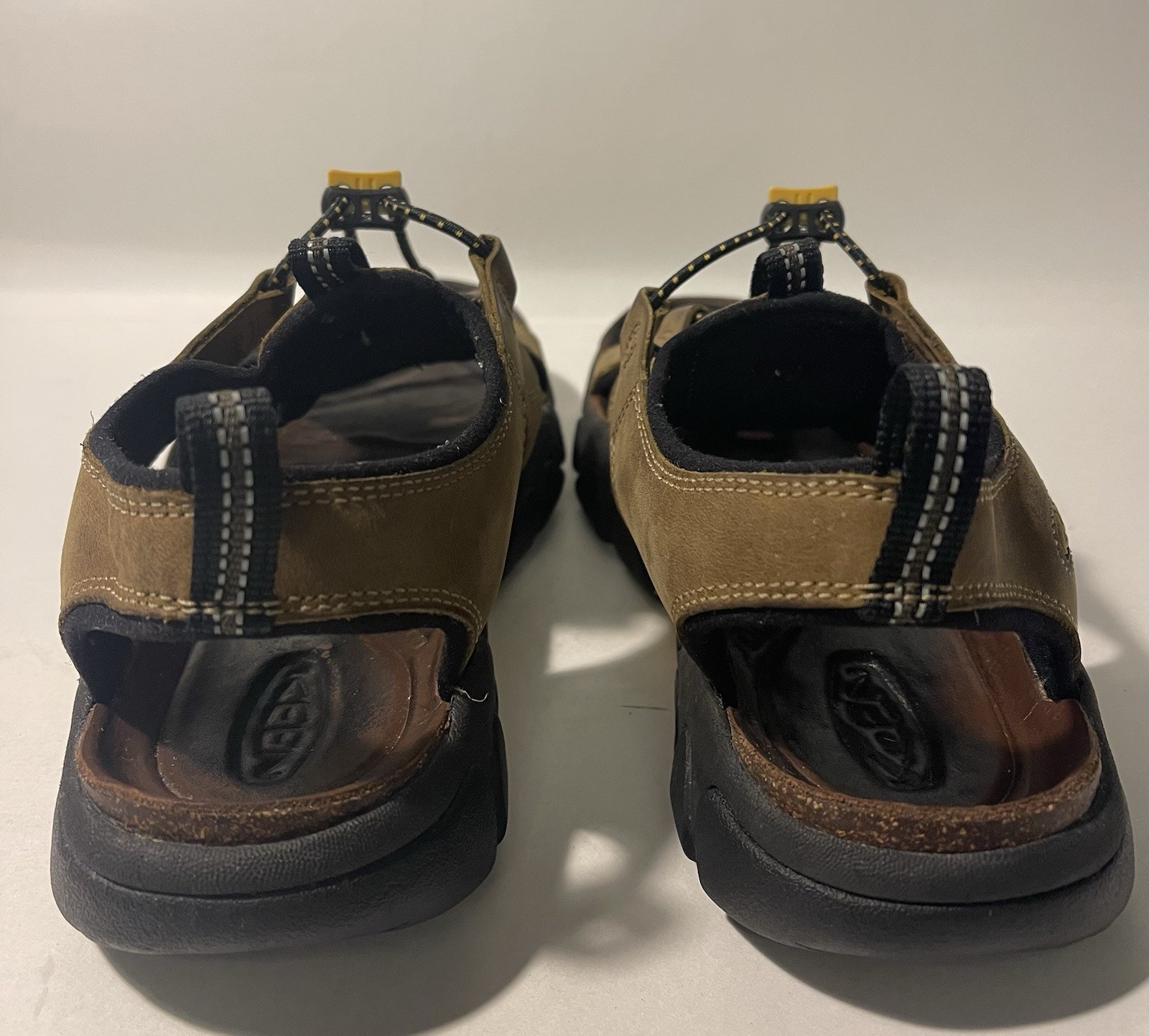 KEEN Sarasota scarpe con cinturino donna marrone pelle slingback sandalo da trekking 8