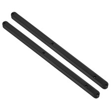 Drawer Slides, 2Pcs 300mm - Plastic Drawer Rails, Grooved Guide Rails Black