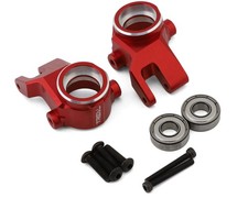 Treal Hobby Aluminum Steering Knuckles for Traxxas Sledge Red  2 
