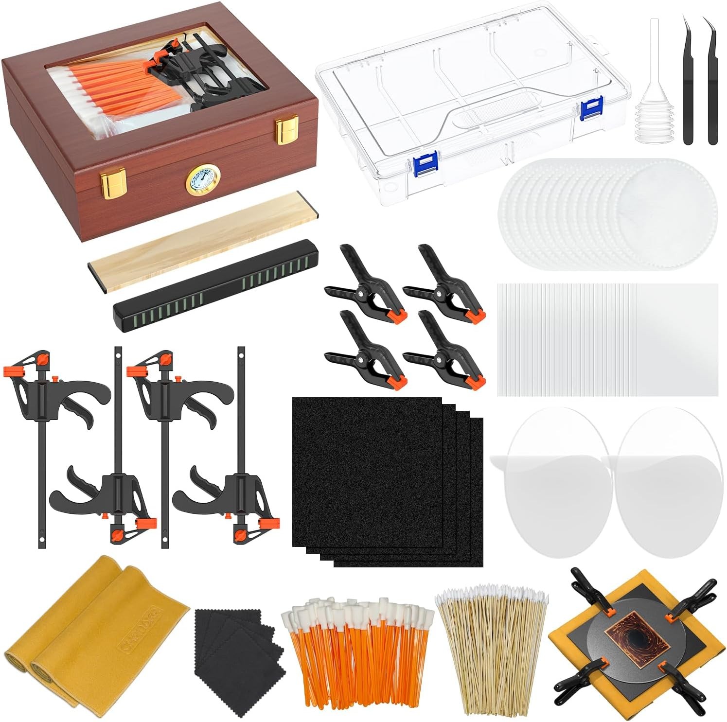 313 Pcs Trading Card Cleaning Kit, Grading & Flattening Set for TCG Collectors