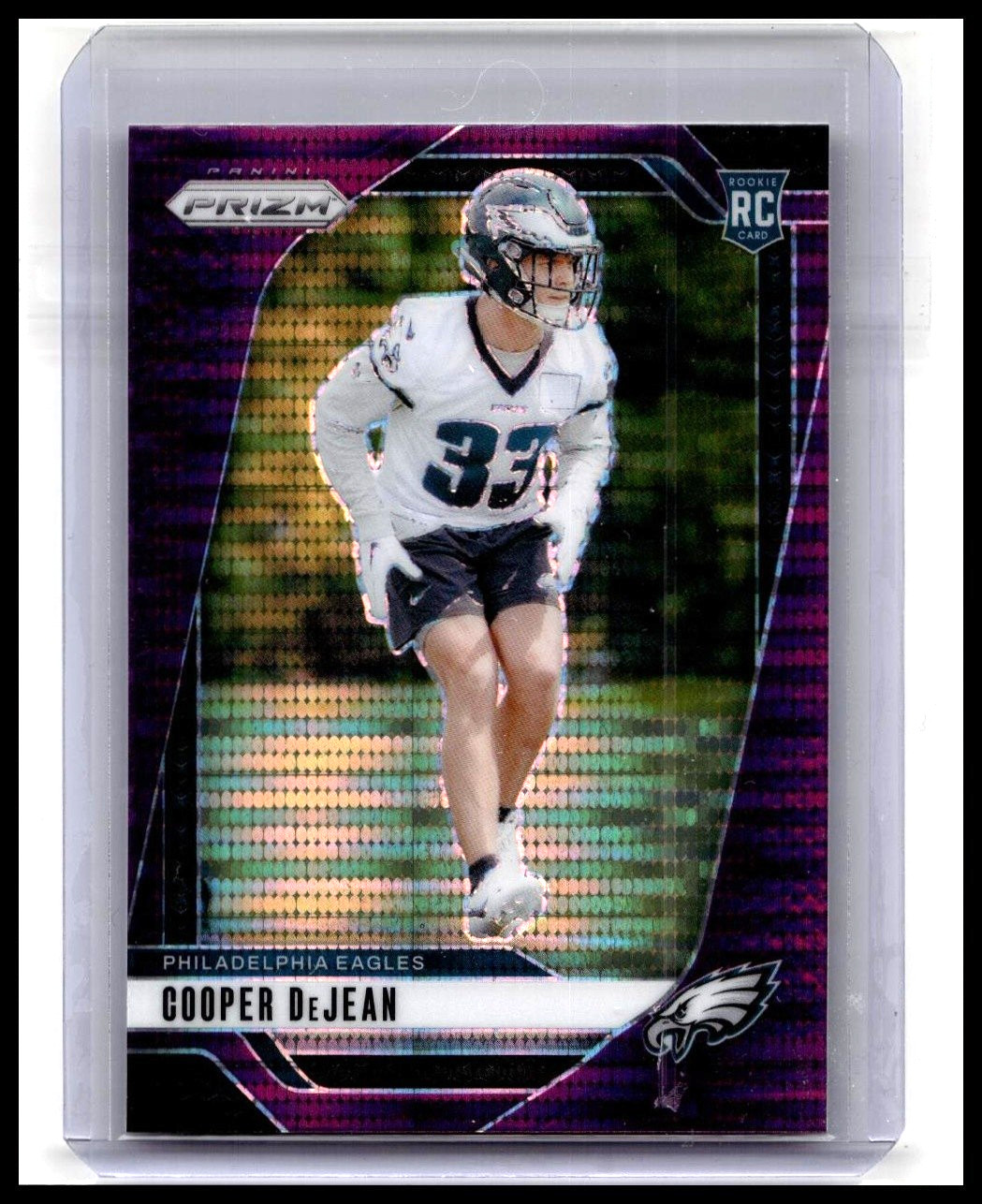 2024 Panini Prizm - Rookies Cooper DeJean #321 Purple Pulsar Prizm (RC)