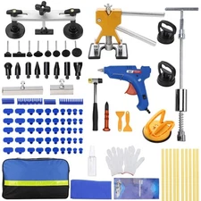 97PCS Dent Puller Kit Paintless Auto Body Dent Repair Kit with Golden Lifter ...