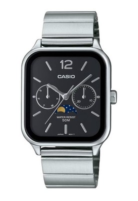CASIO　MTP-M305D-1A Casio MTP-M305D-1A Analog Moonphase Quartz Stainless Steel Band