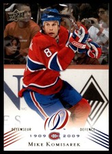 2008-09 Upper Deck Montreal Canadiens Centennial Mike Komisarek Montreal