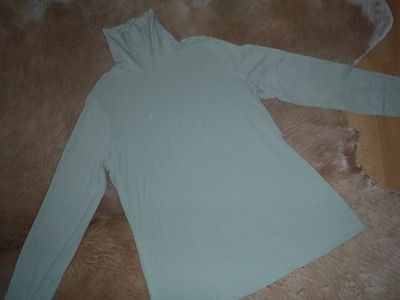 Lands End Women's Shirt Long Sleeve Plain Size M Pastel Green Second Hand Look!!